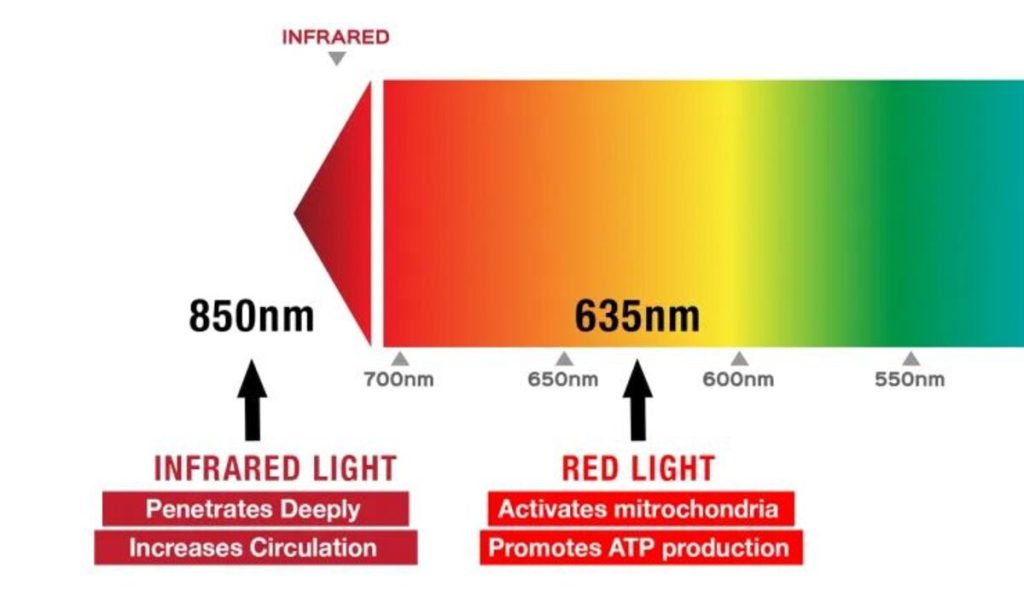 Red and infrared light