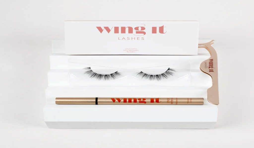 Wing It Cosmetics lashes and adhesive eyeliner